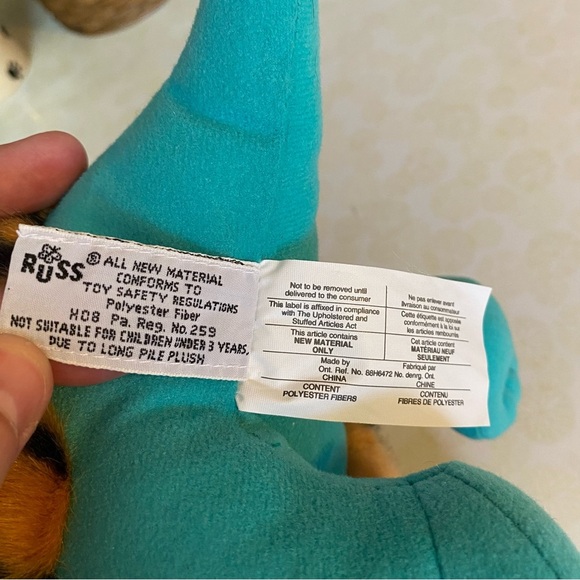 Vintage NWT Russ Fossil Friends Brachiosaurus dinosaur plush stuffed animal - Picture 6 of 11